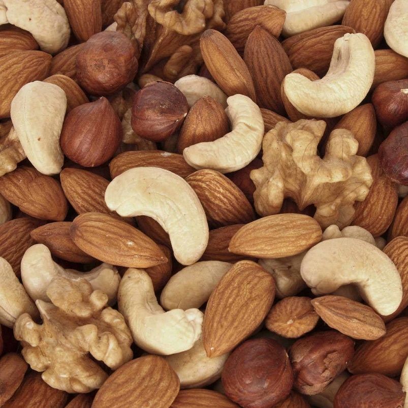 Nuts such as almonds and cashews are good sources of magnesium. 