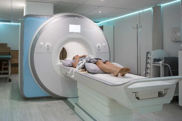 Figure 2. MRI (magnetic resonance imaging) sometimes is used to measure the size of a tumor.