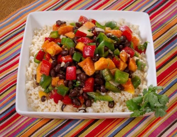Figure 6. Black beans and rice is a healthy, filling dish that contains dietary fiber.